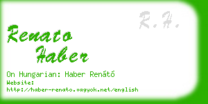 renato haber business card